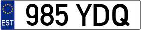 Trailer License Plate